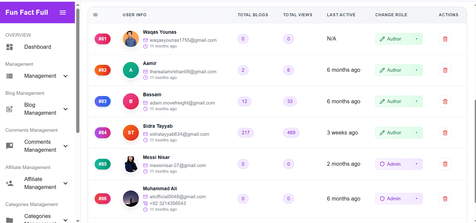 FunFactFull — Blogging & Creator Earning Platform screenshot 1