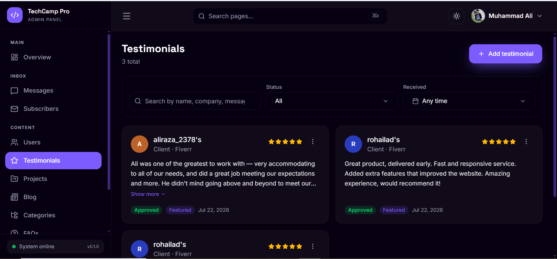 TechCamp Pro — Developer Content Platform screenshot 6