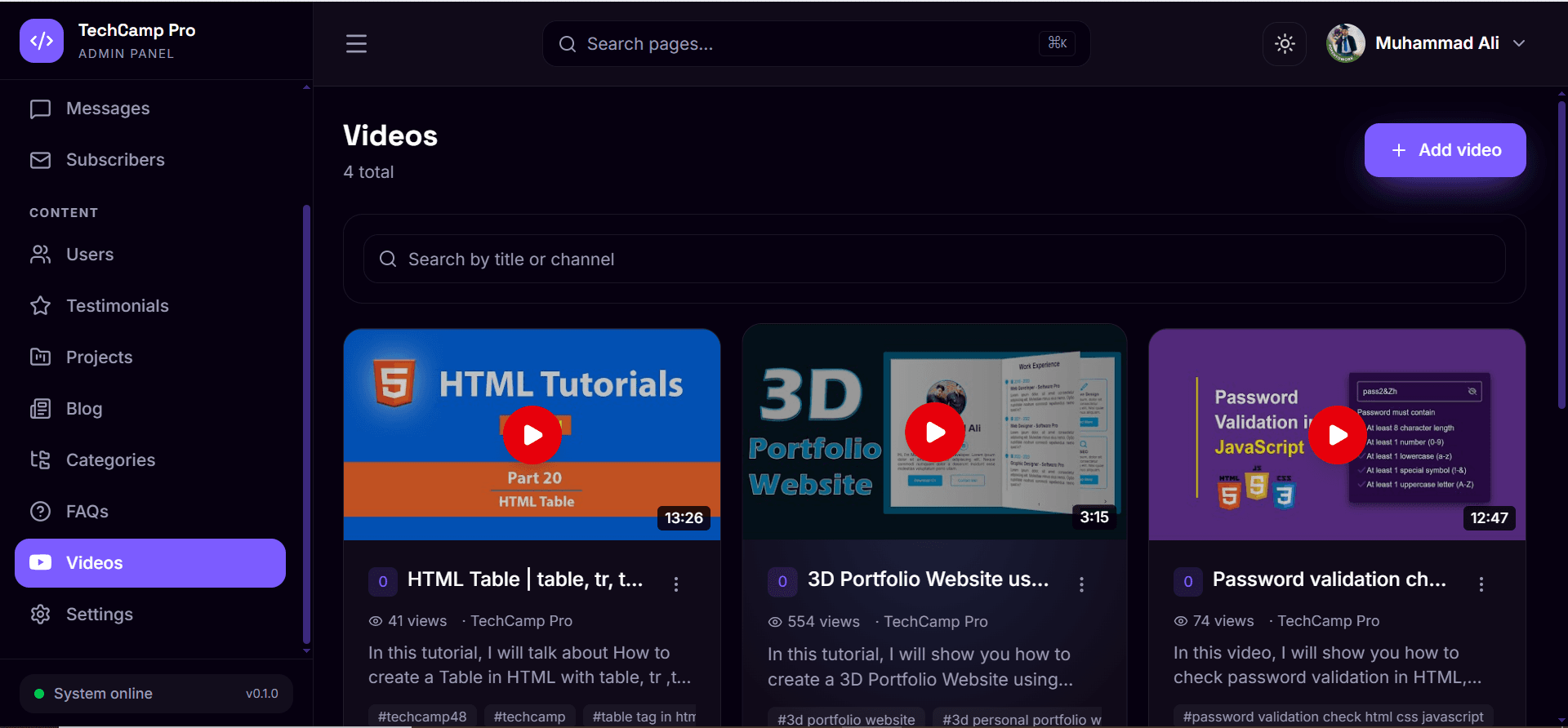 TechCamp Pro — Developer Content Platform screenshot 3