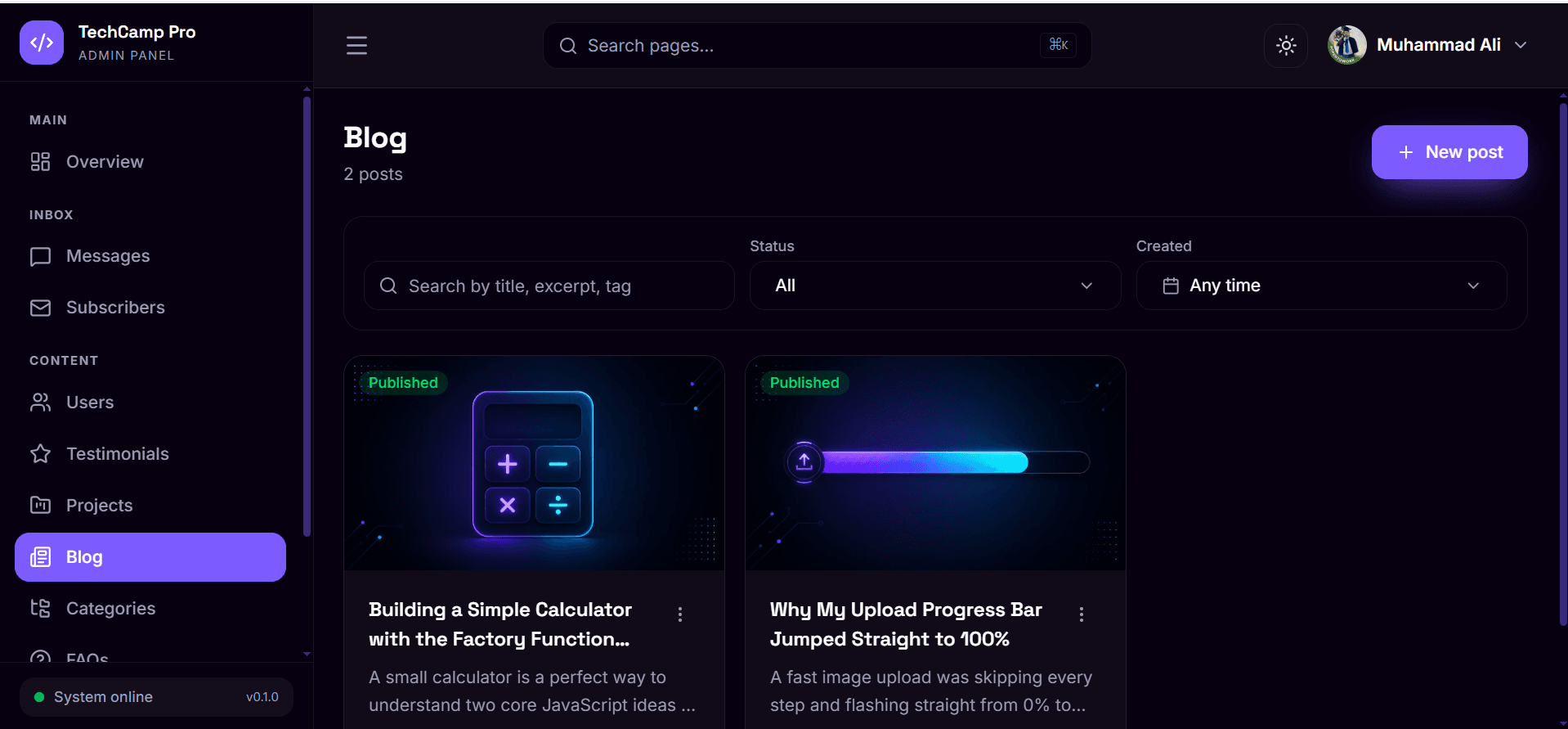 TechCamp Pro — Developer Content Platform screenshot 4