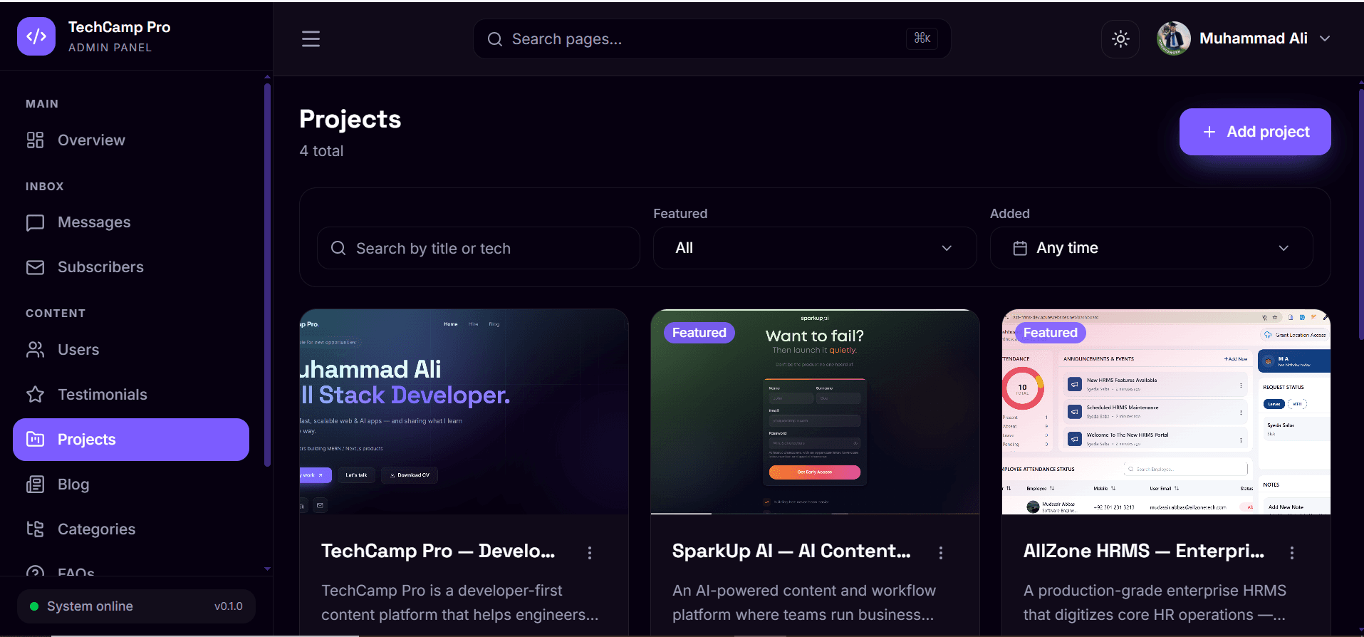 TechCamp Pro — Developer Content Platform screenshot 5